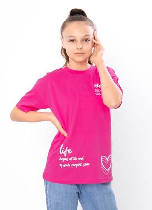 Стильна футболка підліткова, стильная футболка для девочки, модная футболка с сердцем8 фото