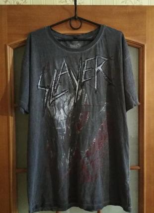 Мужская футболка slayer (l-xl) оригинал очень редкая коллекционная