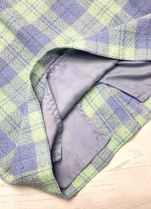 Твидовая юбка st.michael from mark &amp; spenser с добавлением шерсти.5 фото