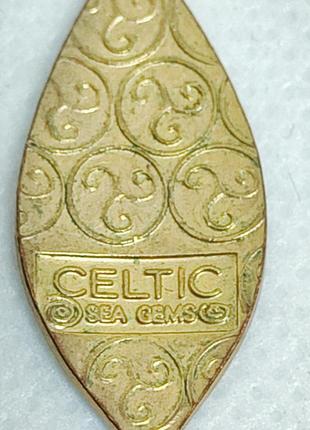 Винтажные серьги клуазоне эмаль маркированны celtic sea gems