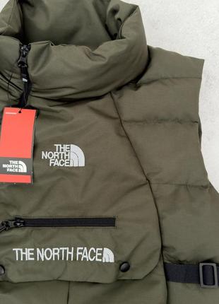 Жилетка the north face чоловіча весняна осіння безрукавка спортивна зе норт фейс хакі2 фото