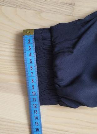 Віскозні штани карго джогери темно-сині8 фото