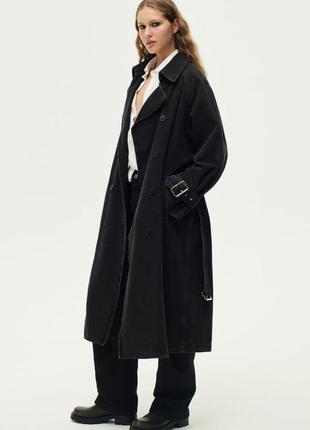 Джинсовый тренч zara3 фото