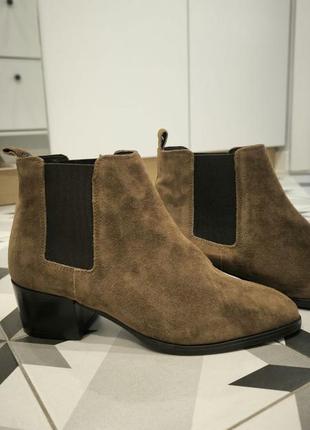 Замшевые ботинки челси от duna london. оригинал!4 фото