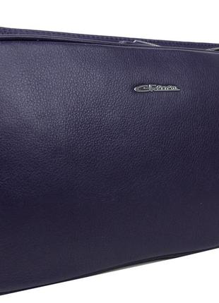 Жіноча шкіряна наплічна сумка giorgio ferretti фіолетова5 фото