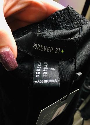 Новые стильные чёрные брюки с люрексом от forever 217 фото