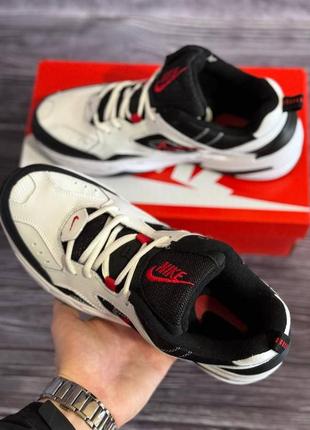 Nike m2k tekno white black red