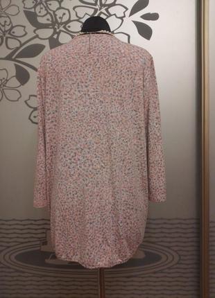 Брендовая вискозная блузка большого размера8 фото