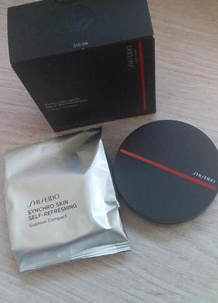 Тональный кушон shiseido synchro skin self-refreshing cushion compact 310