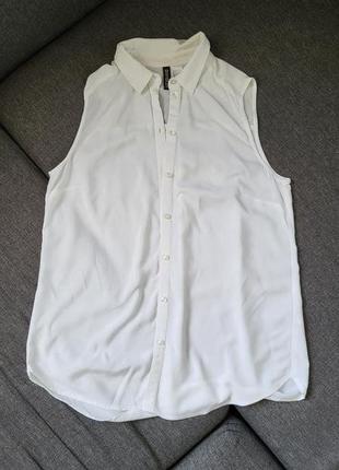 Отличная блуза без рукавов из натуральной ткани2 фото
