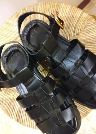 Черные сандалии, босоножки h&amp;m роз.40(26,5 см)2 фото