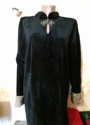 Свитшот (туника) liz sport велюровый