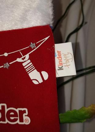 Рождественский бархатный мешочек-ботинок kinder happy +подарок6 фото