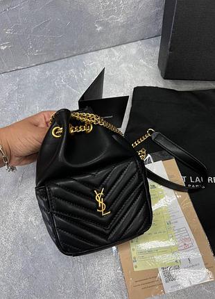 Сумка женская в стиле yves saint laurent (ysl) black premium