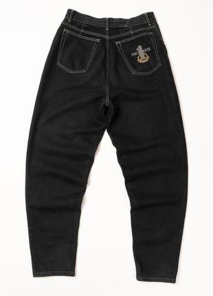 Trussardi vintage black denim jeans мужские джинсы6 фото