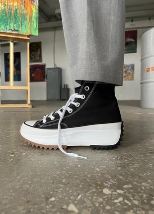 Женские кеди converse run star hike black 36-37-38-39-40-419 фото