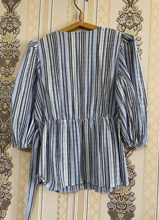 Стильная блуза, блузка с поясом7 фото