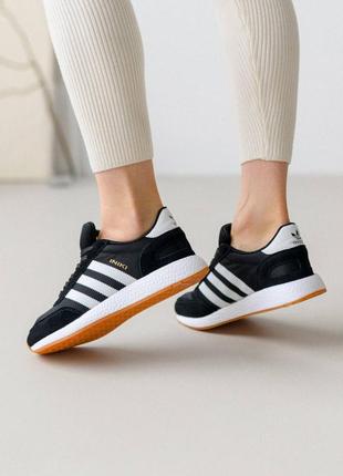 Жіночі кросівки adidas originals iniki w black white8 фото