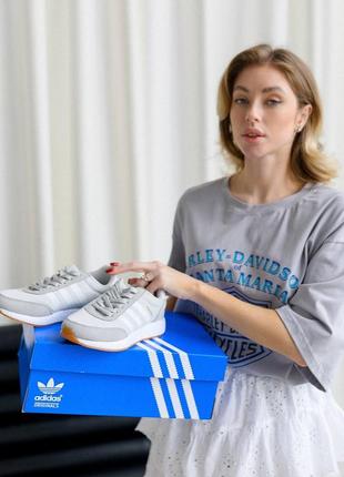 Жіночі кросівки adidas originals iniki w light gray white8 фото