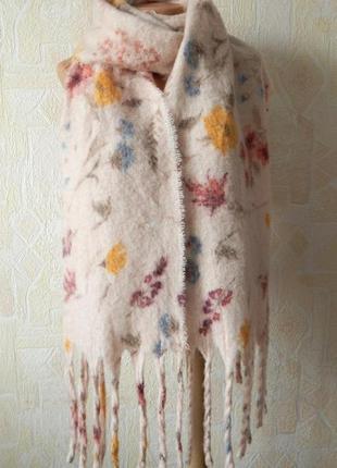 Неймовірно м’який пухкий довгий шарф