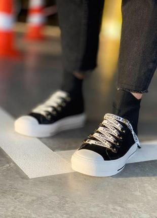 Жіночі кросівки dior walk'і dior sneakers black