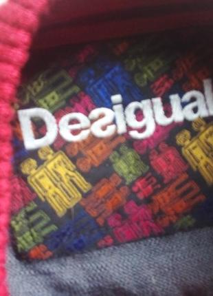 Полушерстяной удлиненный свитер desigual2 фото