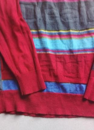 Полушерстяной удлиненный свитер desigual7 фото