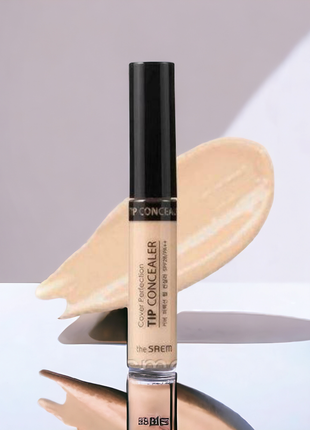 Консилер the saem cover perfection tip concealer  rich beige