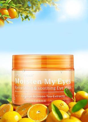 Зміцнююча маска-патчі навколо очей з екстрактом апельсина та зеленого чаю