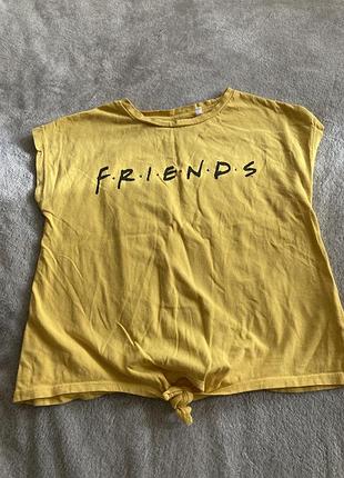 Футболка на лето с завязками 100% коттон