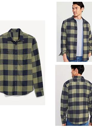 Мужская фланелевая рубашка old navy. оригинал. новая.