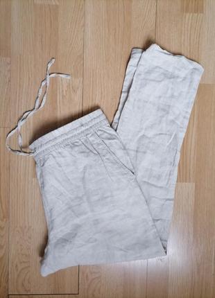 Льняные штаны фирмы h&m1 фото