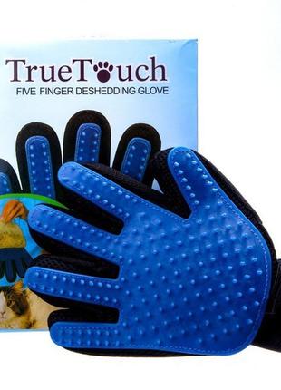 True touch перчатка для вычёсывания шерсти