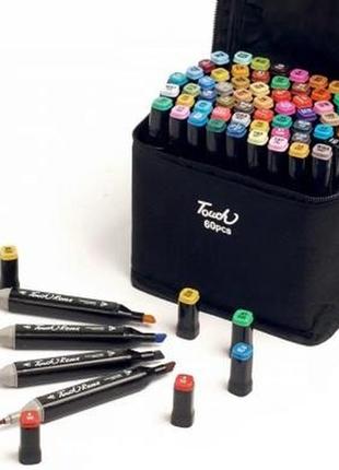 Набір скетч-маркерів 60 шт. для малювання двосторонніх touch