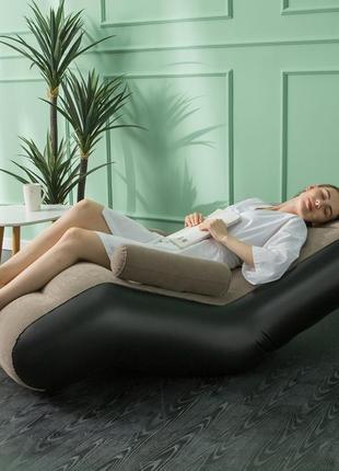 Надувний диван air sofa s-подібне надувне крісло4 фото