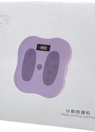 Вращающийся тренажер массажер для стоп waist twisting disc с подсчетом калорий