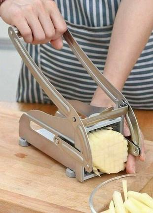 Стальная картофелерезка potato chipper / овощерезка ручная6 фото