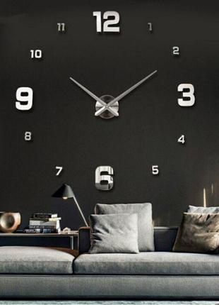 Настінний годинник 3d diy clock 172520 з цифрами1 фото