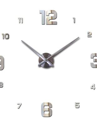 Настінний годинник 3d diy clock 172520 з цифрами4 фото