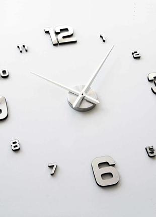 Настінний годинник 3d diy clock 172520 з цифрами2 фото
