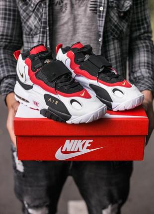 Мужские кроссовки nike air boot white/red/black