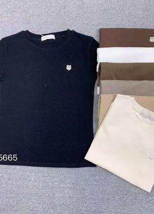 Базова кофта футболка в рубчик у кольорах5 фото