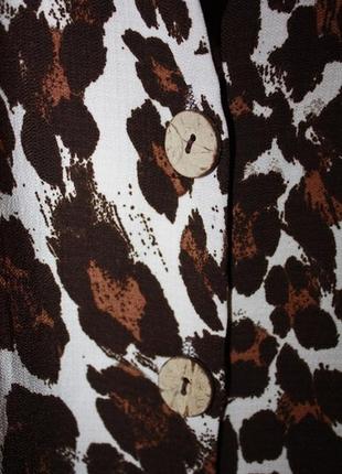 Блуза oversize з леопардовим принтом george, m-l7 фото