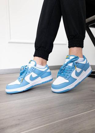 Кроссовки nike dunk low blue