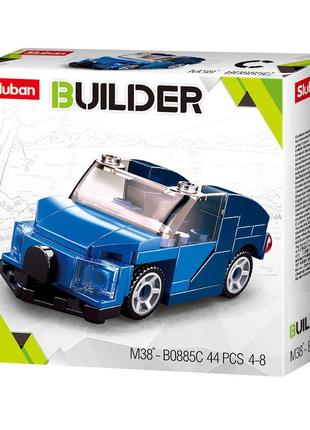 Конструктор "builder": спортивна машина бугаті, 44 деталі sluban m38-b0885c