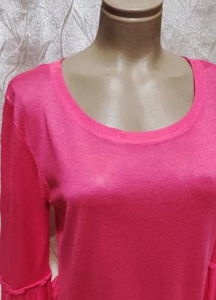 Нова рожева віскозна блузка светрик 482 фото