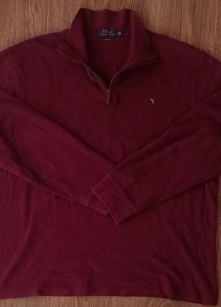 Кофта, светр polo ralph lauren 1/3 zip xl-xxl