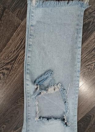 Набор одежды костюм лук джинсы рваные брюки кофта укороченная2 фото
