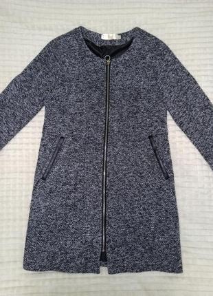 Пальто букле на змійці (прямий силует)