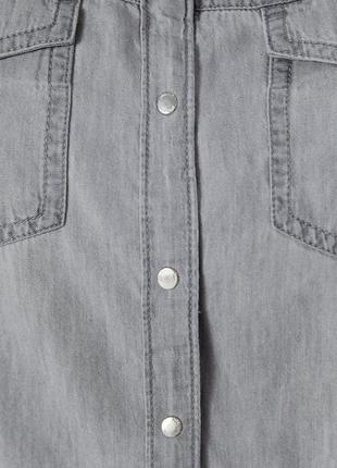 Рубашка zara с накладными карманами3 фото